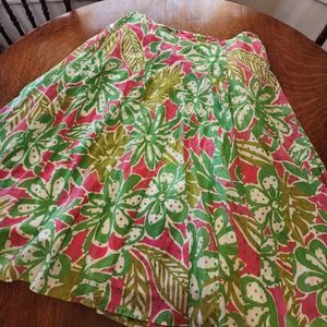 Ruby Rd Full Skirt Size 16W Bright Flowy Lightweight Spring Summer Head Turner
